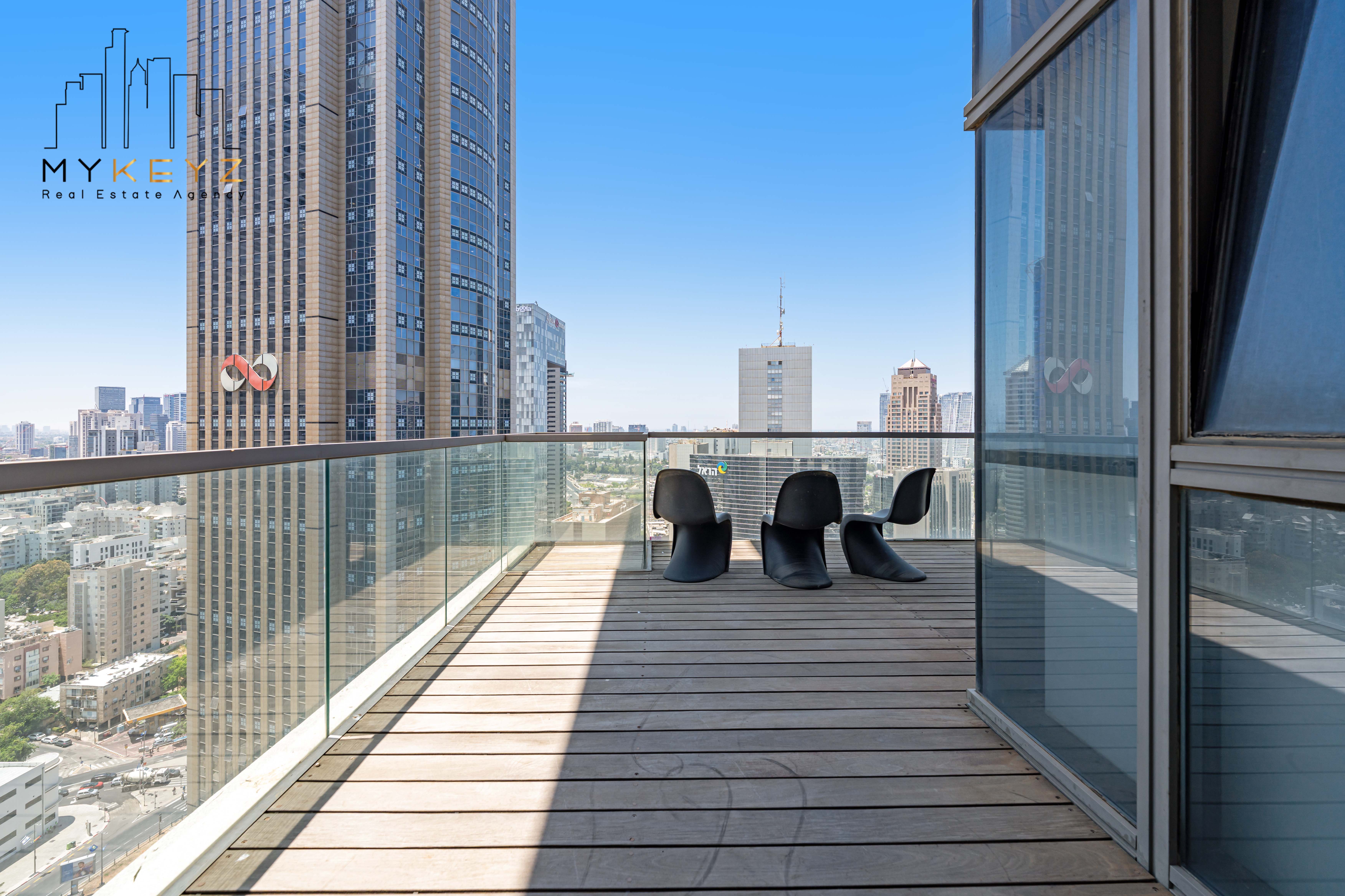 Mini Penthouse Neuf avec Vue Mer à Ramat Gan